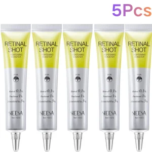 1/2/3/5Pcs Retinol Vitamin C Shot Serum Hydrating Firming Dark Circle Lightening Anti Aging Anti Oxidation Eye Skin Care